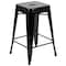 Flash Furniture Black 24" High Metal Stool, PK4 4-ET-31320-24-BK-R-GG - alternate 4
